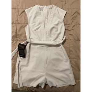 COPY - White BEBE short jumpsuit
